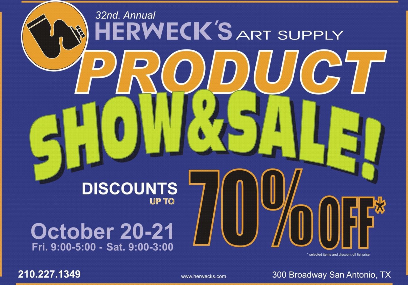 Herweck's 32nd Annual Art Supply Product Show and Sale